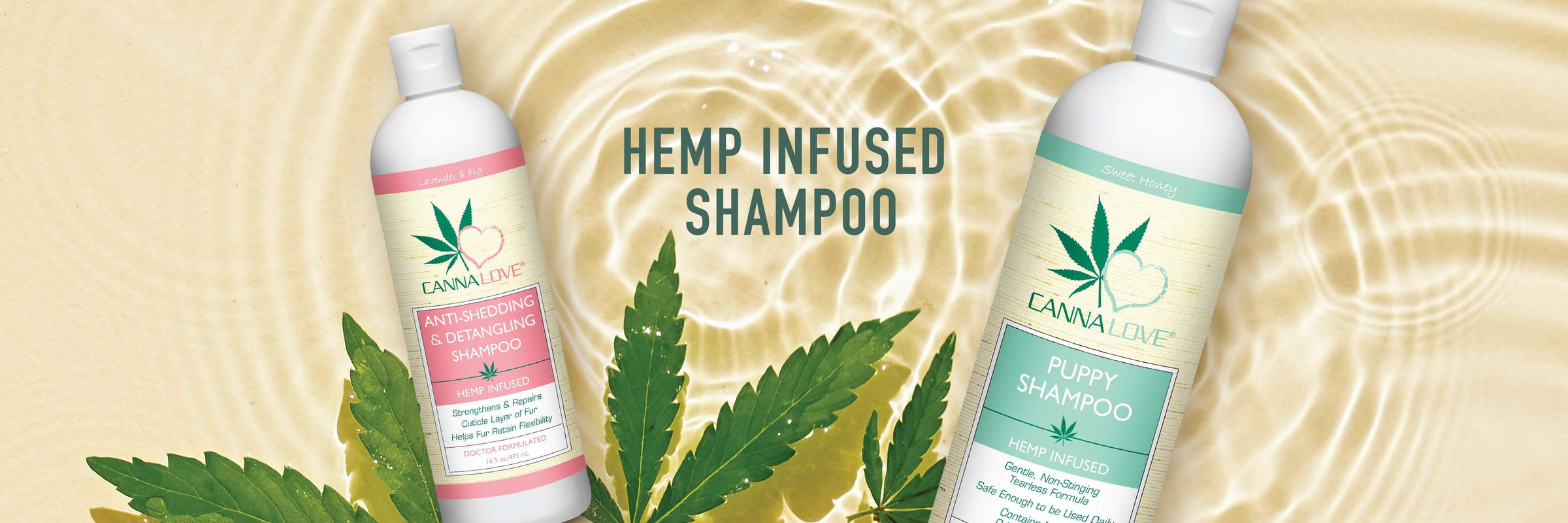 CannaLove Hemp Infused Dog Shampoos