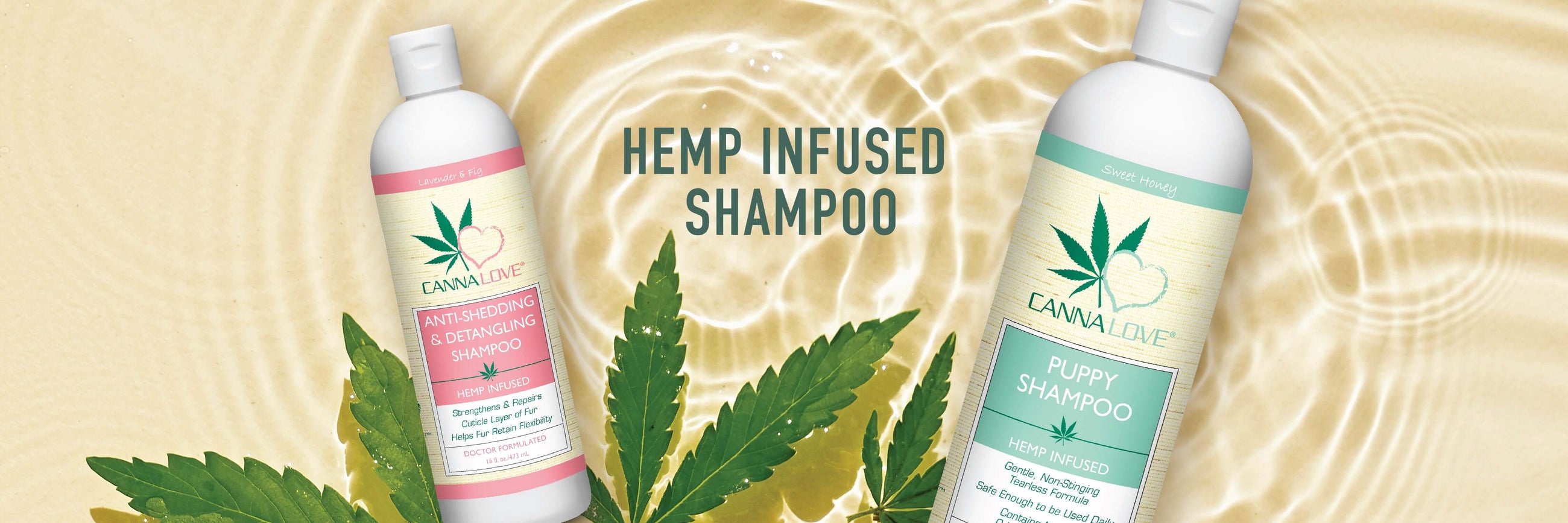 CannaLove Hemp Infused Dog Shampoos