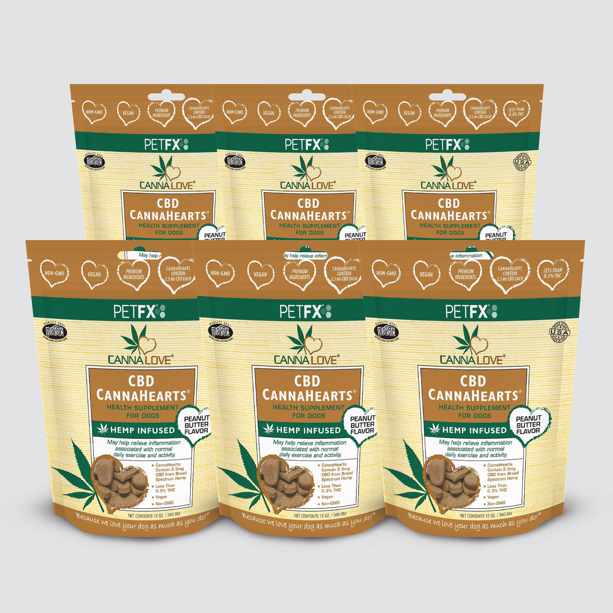 CBD CannaHearts® Peanut Butter Flavor