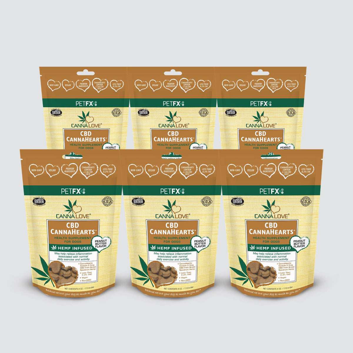 CBD CannaHearts® Peanut Butter Flavor