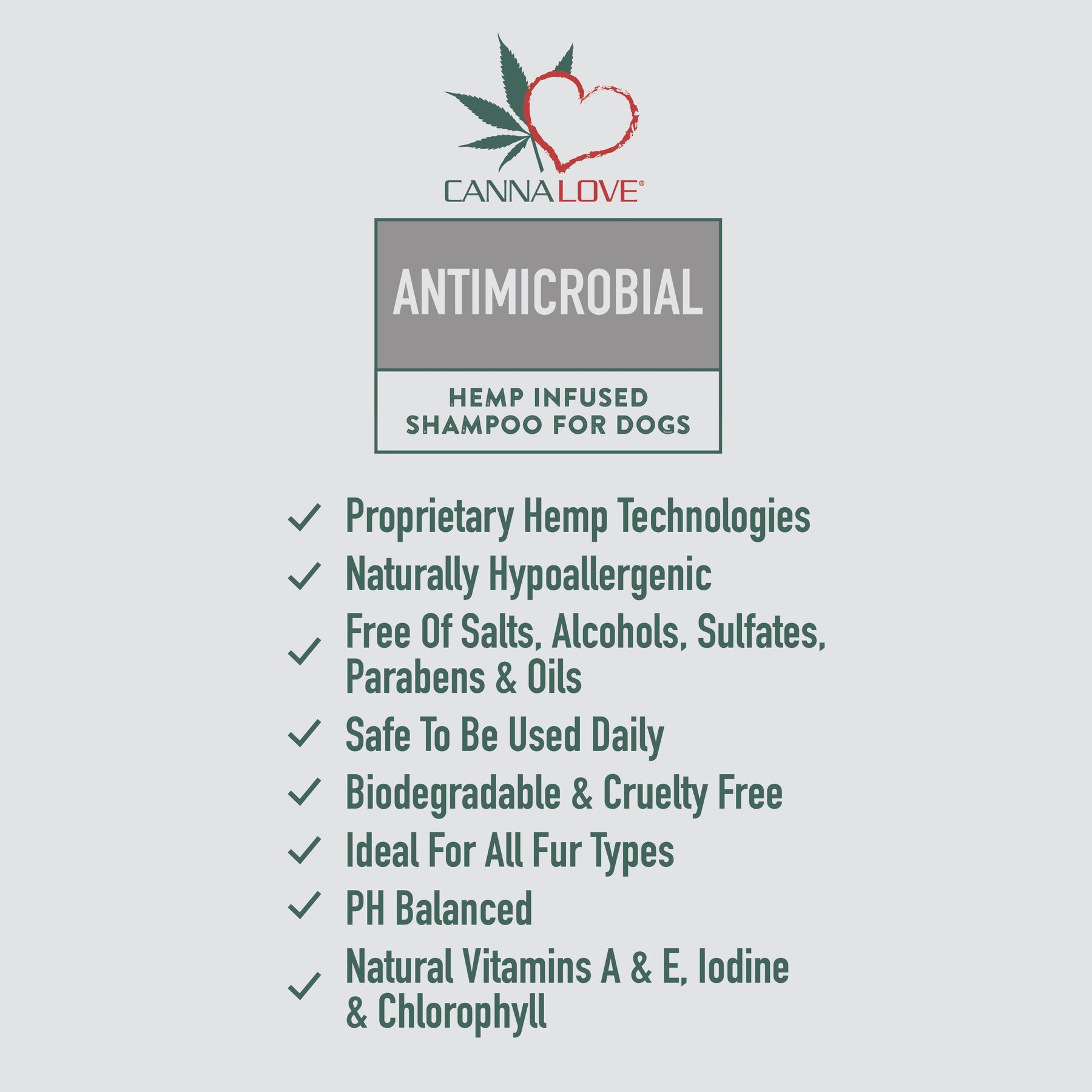 CannaLove Antimicrobial Shampoo