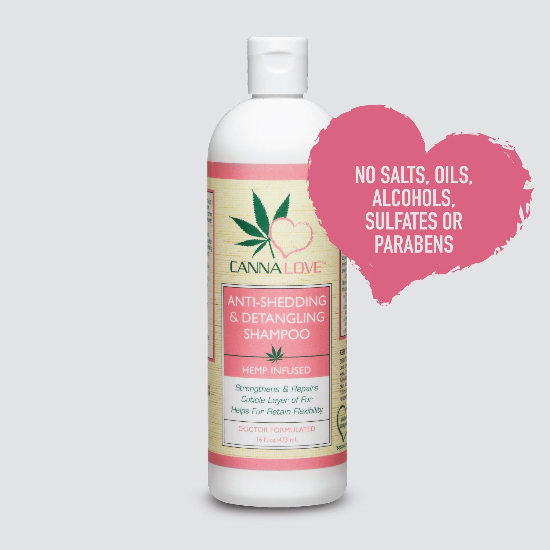 CannaLove Anti-Shedding & Detangling Shampoo