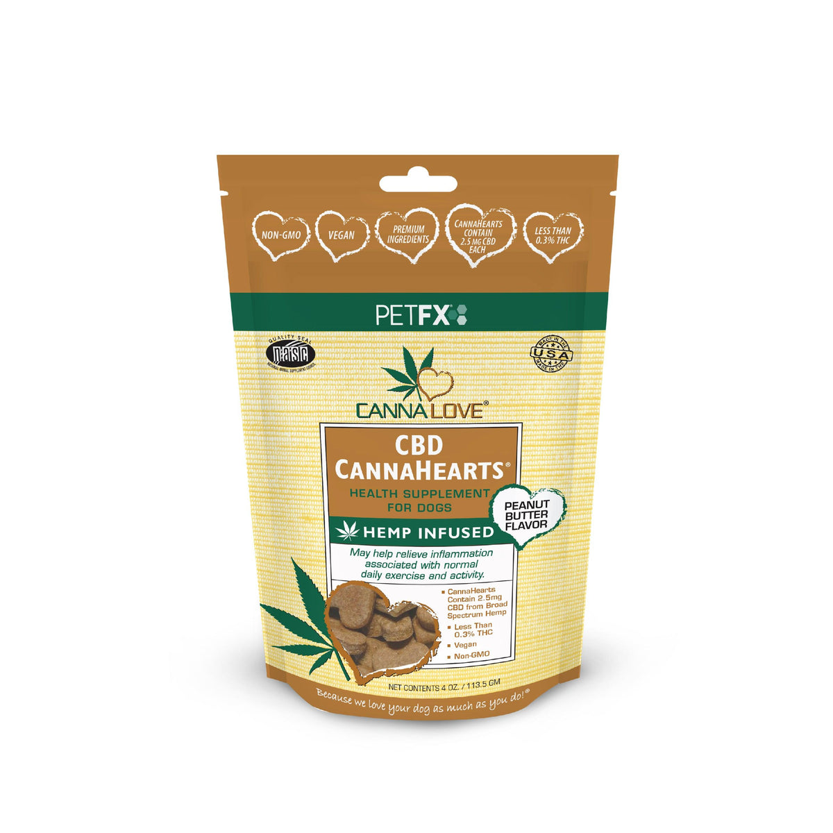 CBD CannaHearts® Peanut Butter Flavor