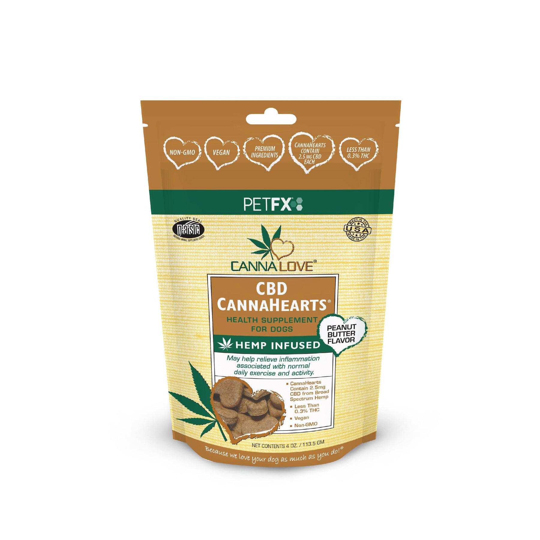CBD CannaHearts® Peanut Butter Flavor