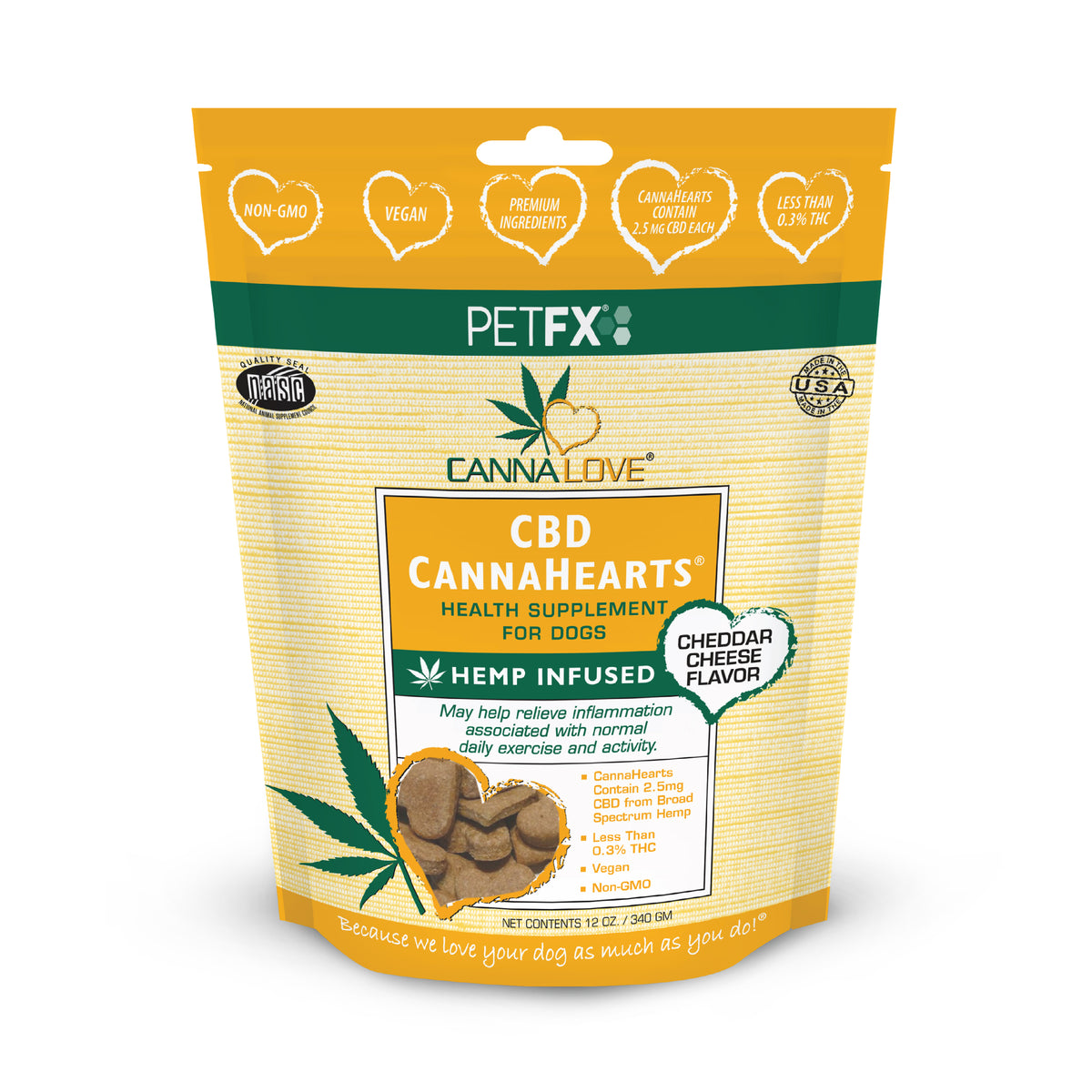 CBD CannaHearts® Cheddar Flavor