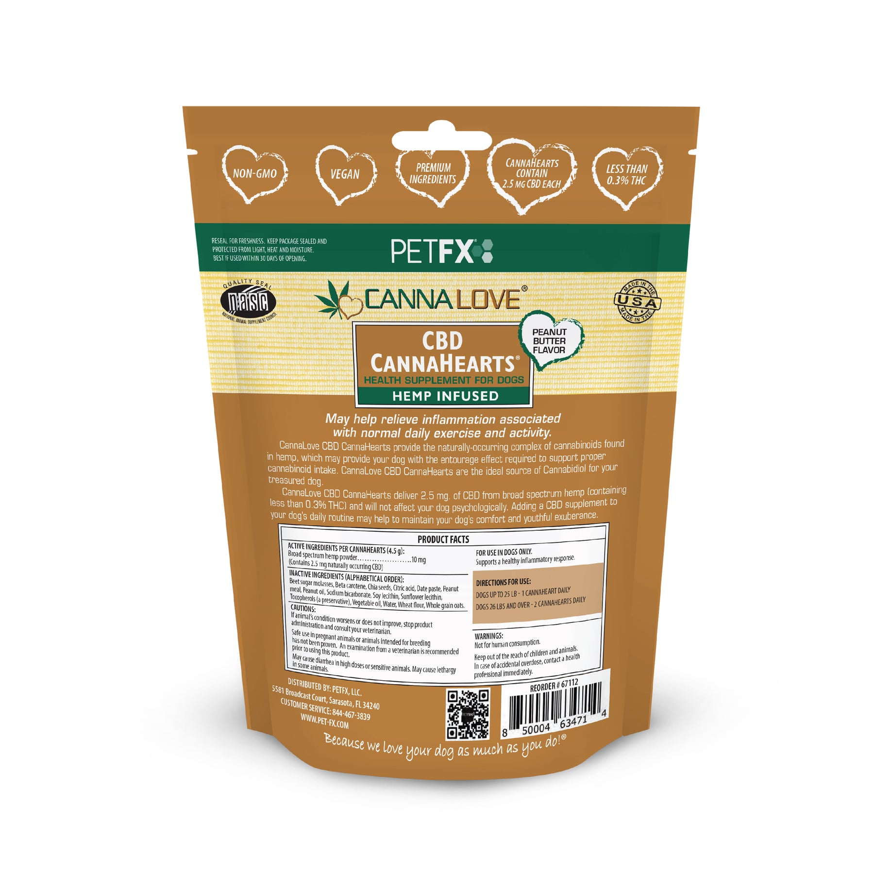 CBD CannaHearts® Peanut Butter Flavor
