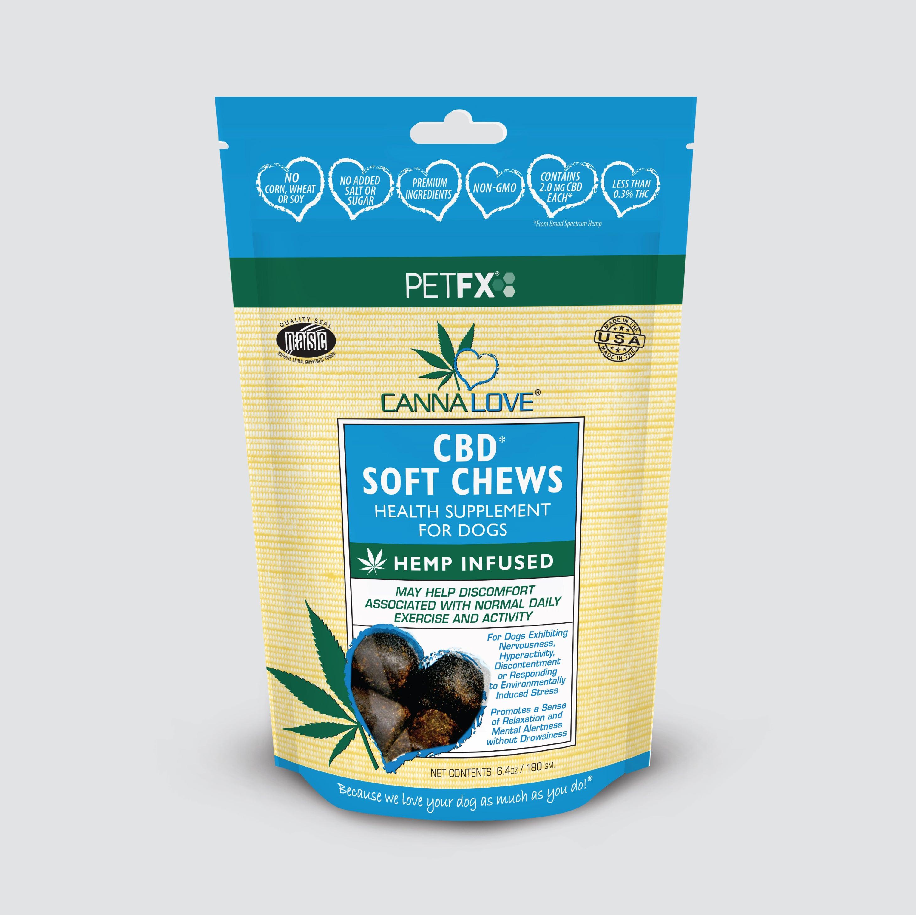CannaLove CBD K-9 Soft Chews - Pet-FX